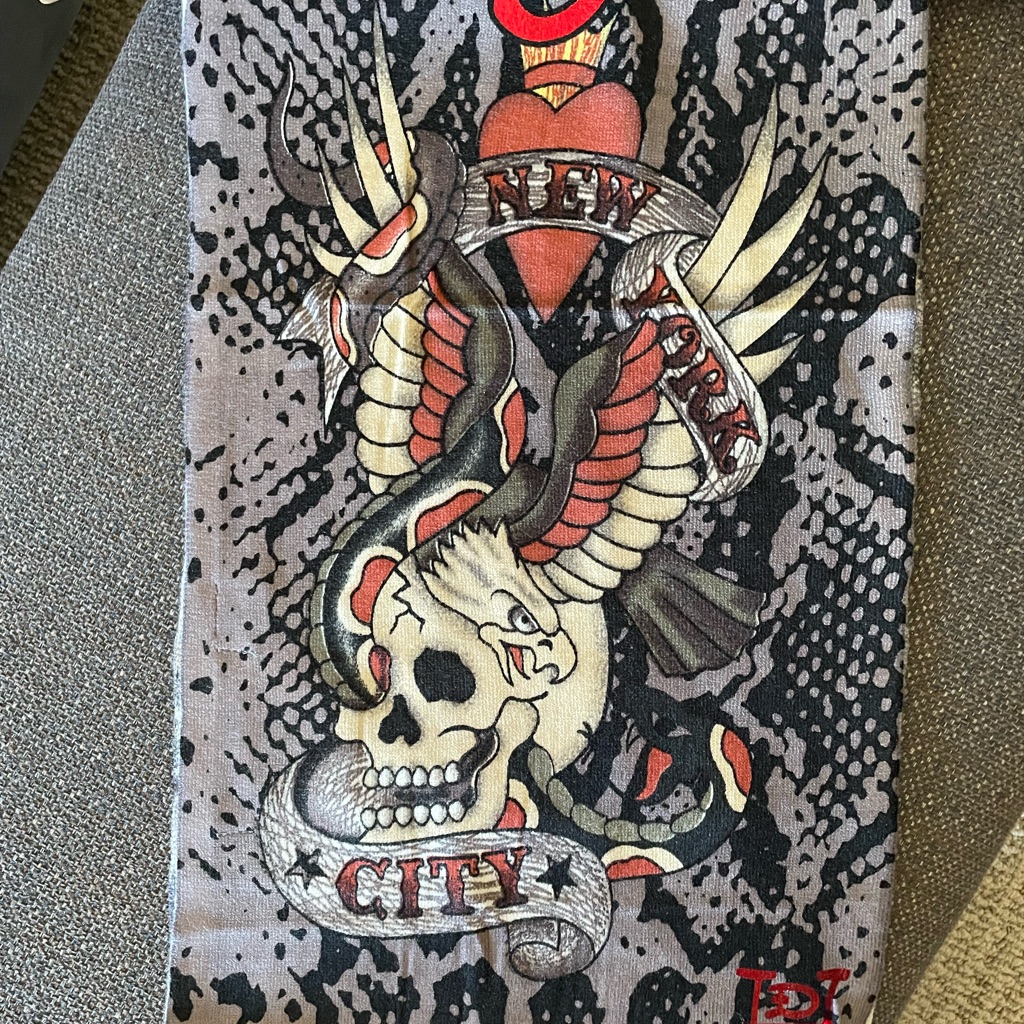 Brand New In Package Retro Ed Hardy Knitted Scarve